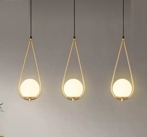 CHAO ĐÈN THẢ CHÓA THỦY TINH ĐỊA CẦU HÌNH GIỌT LỆ