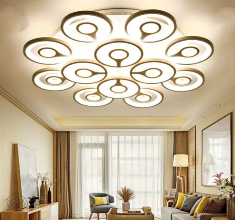 BỘ ĐÈN MÂM MICA D800, TAY ĐÈN HÌNH ĐUÔI CÔNG, 3 CHẾ ĐỘ MÀU, ĐIỀU KHIỂN TỪ XA CÓ CHỨC NĂNG  DIMER